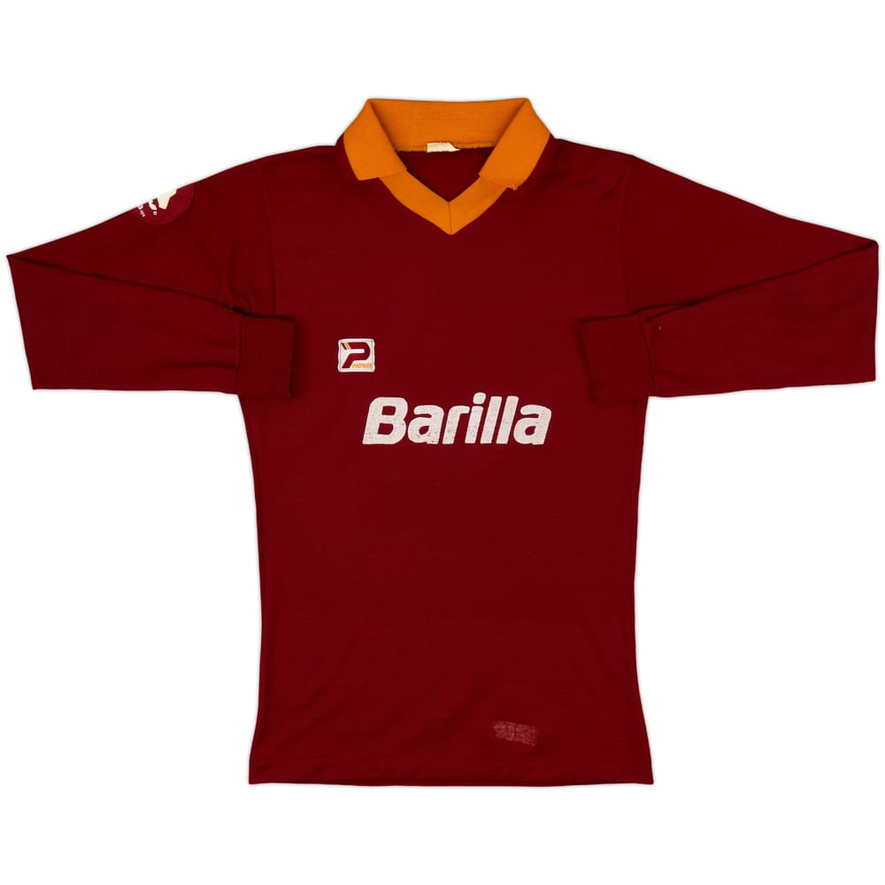1982-83 Roma Home L/S Shirt - 7/10 - (M.Boys)