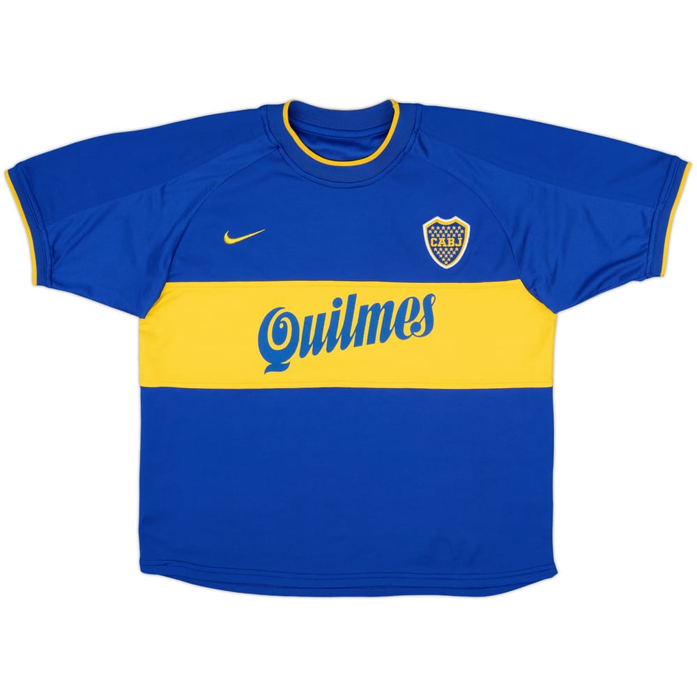 2000-01 Boca Juniors Home Shirt - 8/10 - (XL.Boys)