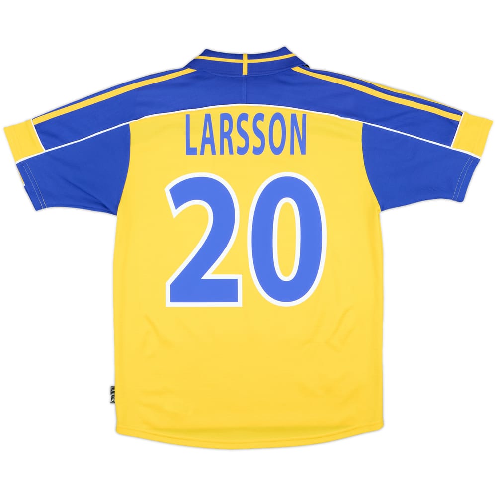 2000-02 Sweden Home Shirt Larsson #20 - 8/10 - (M)