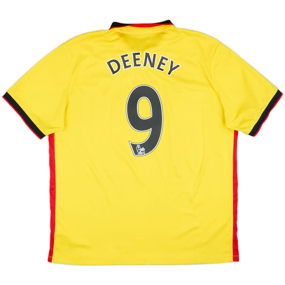 2016-17 Watford Home Shirt Deeney #9 - 8/10 - (XL)