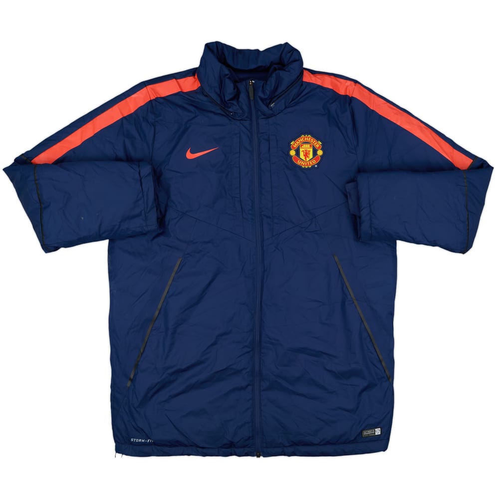 2014-15 Manchester United Nike Padded Bench Coat - 8/10 - (XL)