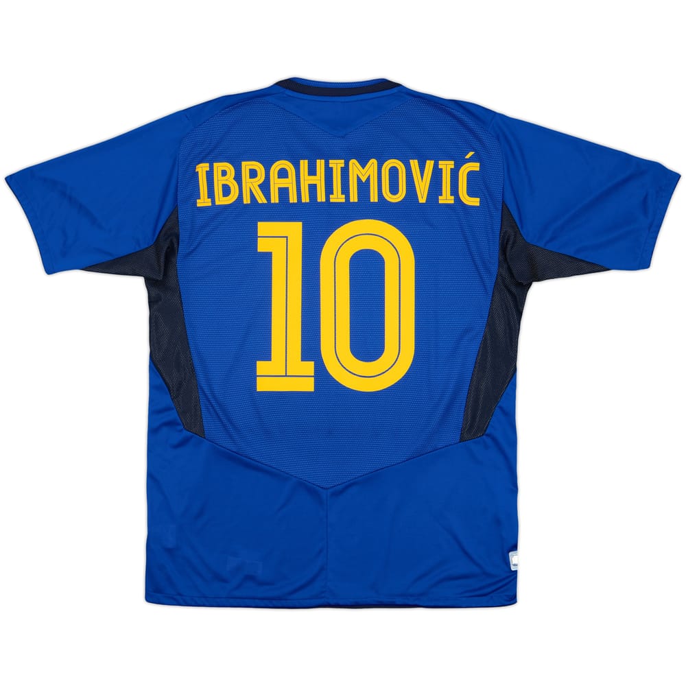 2004-06 Sweden Away Shirt Ibrahimovic #10 - 8/10 - (L)