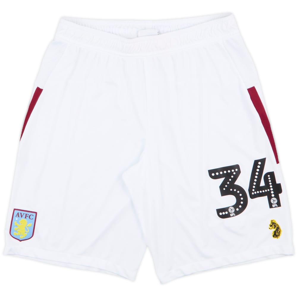 2018-19 Aston Villa Player Issue Away Shorts #34 - 9/10 - (M)