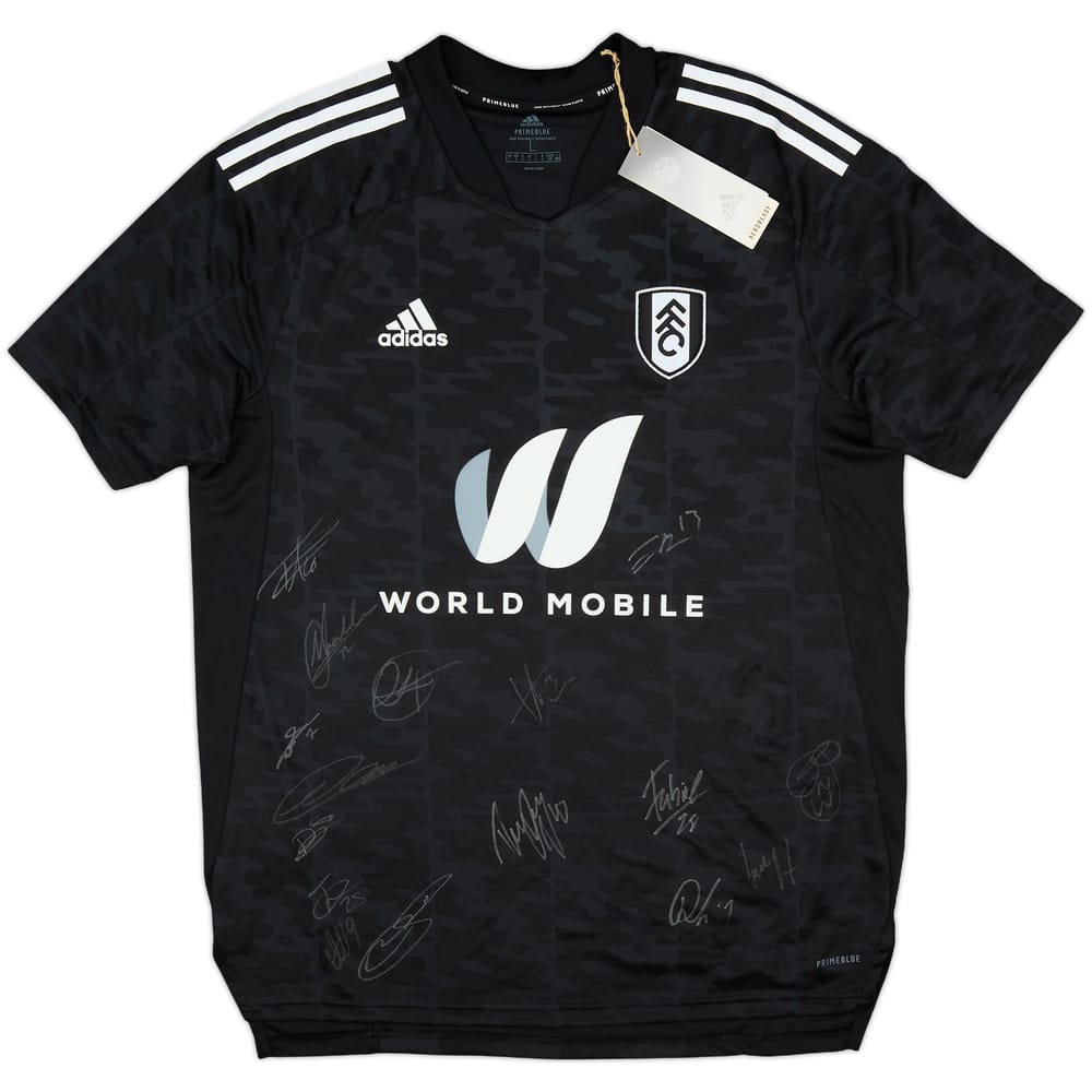 2021-22 Fulham Squad Signed Away Shirt (L)