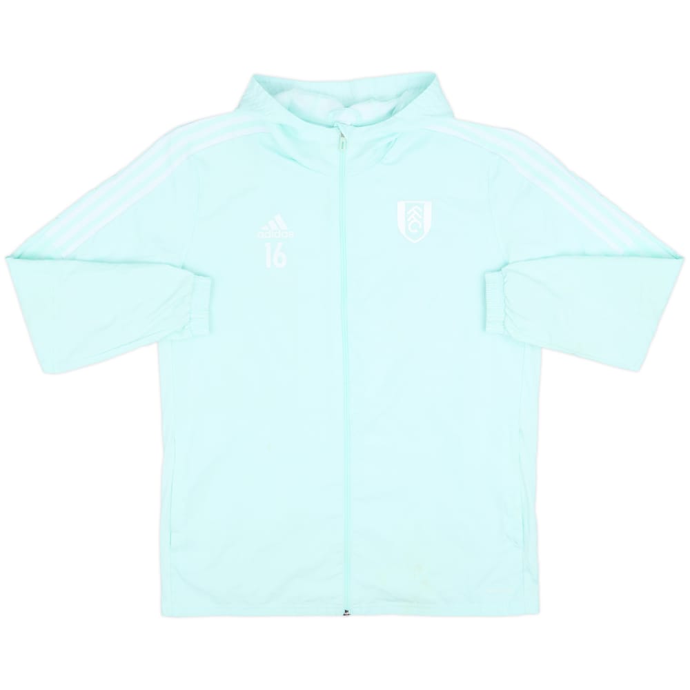 2021-22 Fulham Player Issue adidas Hooded Track Jacket #16 - 7/10 - (L)