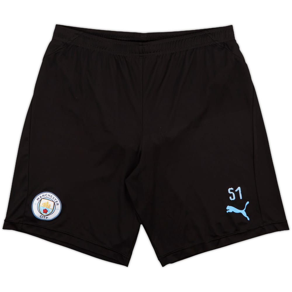 2019-20 Manchester City Player Issue Puma Training Shorts #51 - 9/10 - (L)