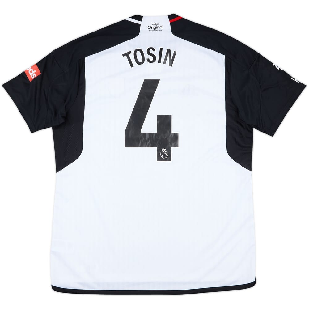 2023-24 Fulham Match Issue Home Shirt Tosin #4