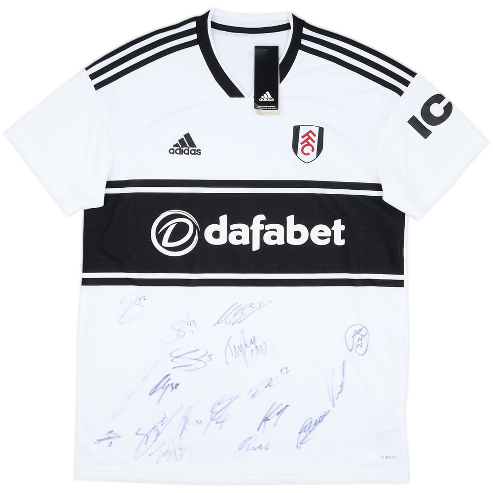 2018-19 Fulham Squad Signed Home Shirt (L)