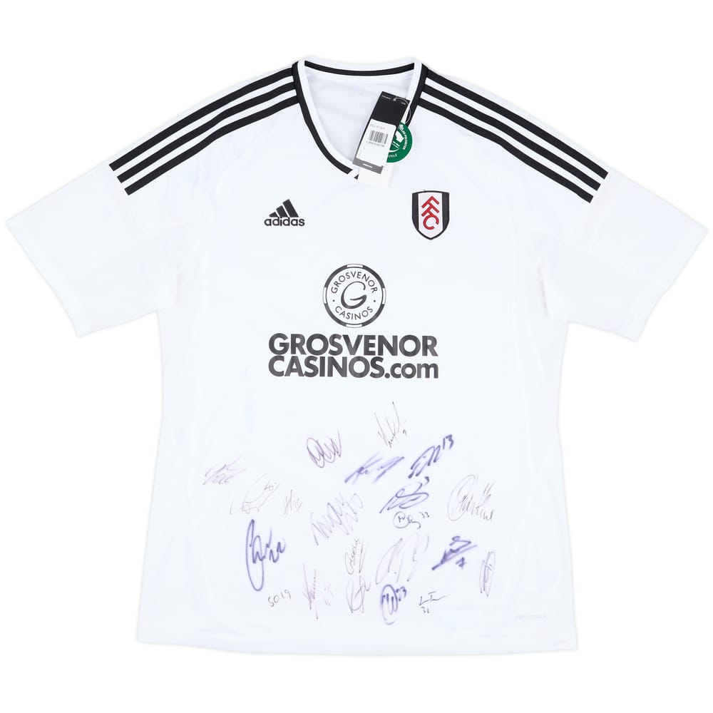 2017-18 Fulham Squad Signed Home Shirt (L)