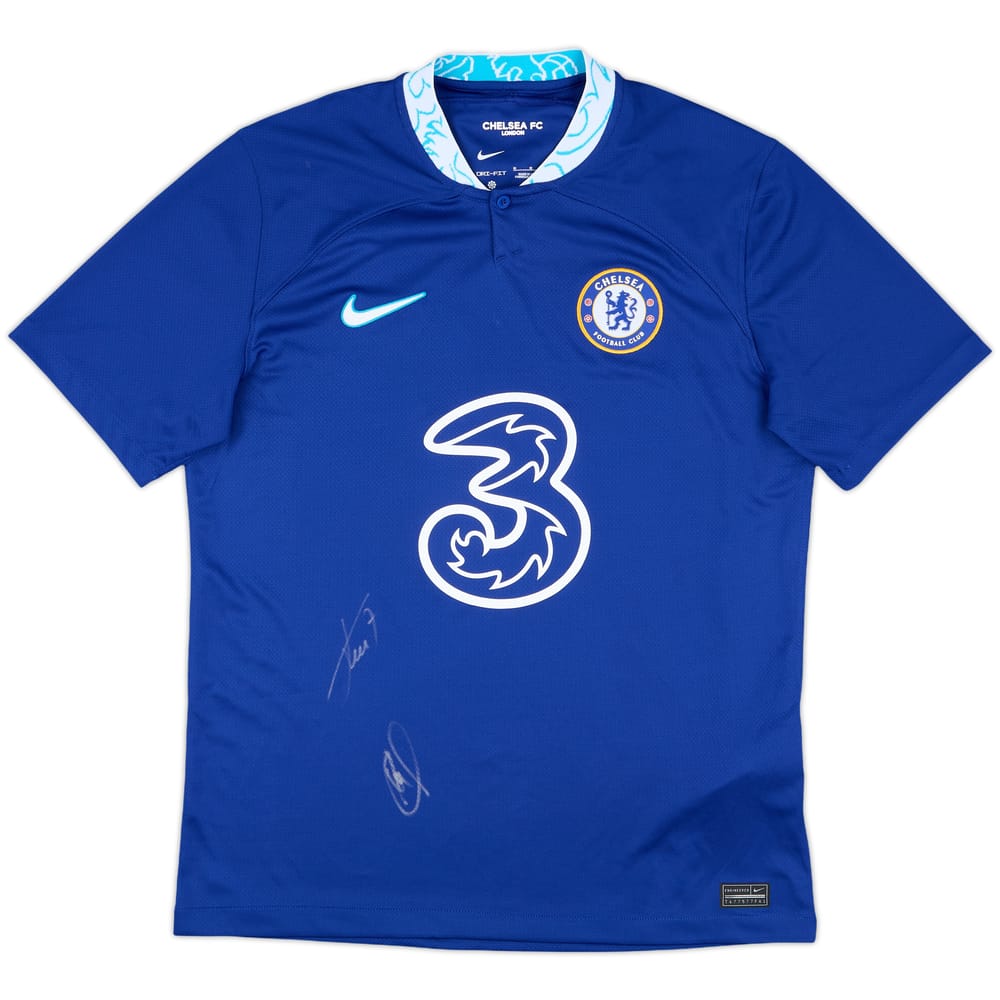 2022-23 Chelsea Signed Home Shirt - 8/10 - (M)
