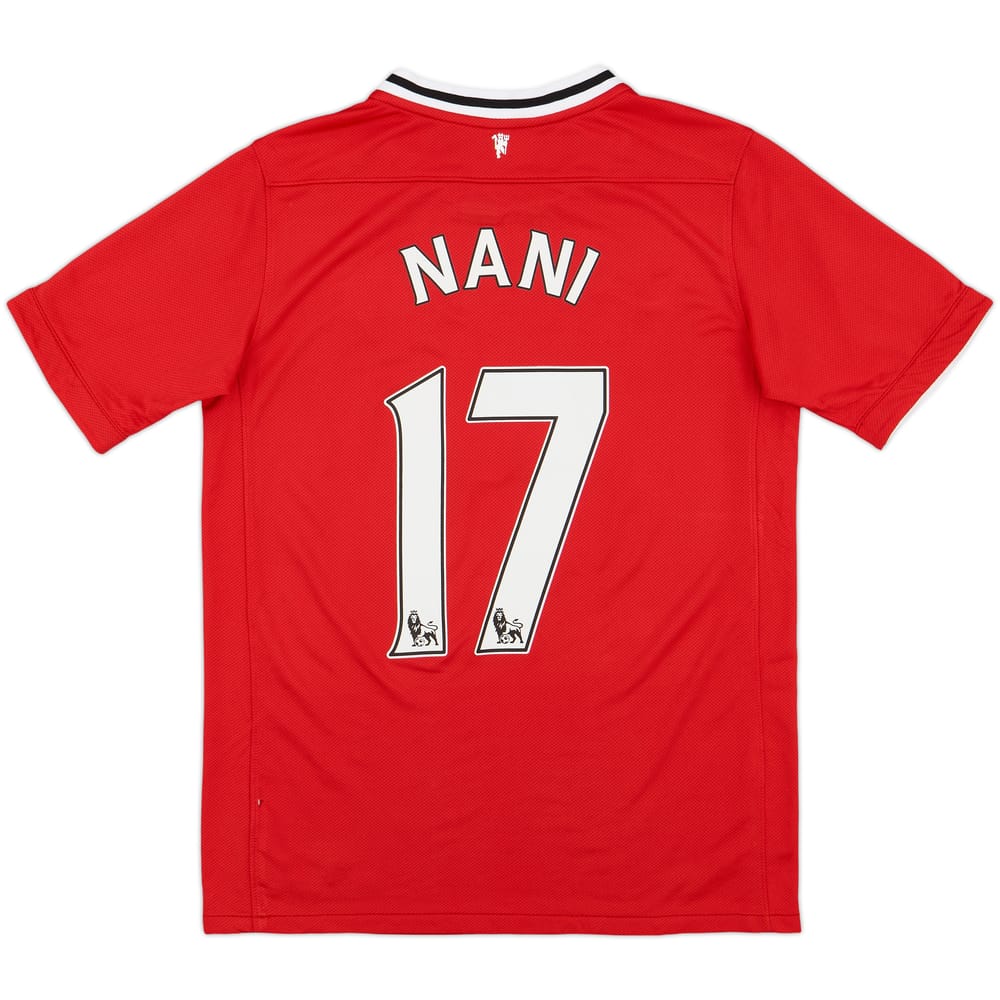 2011-12 Manchester United Home Shirt Nani #17 - 7/10 - (XL.Boys)