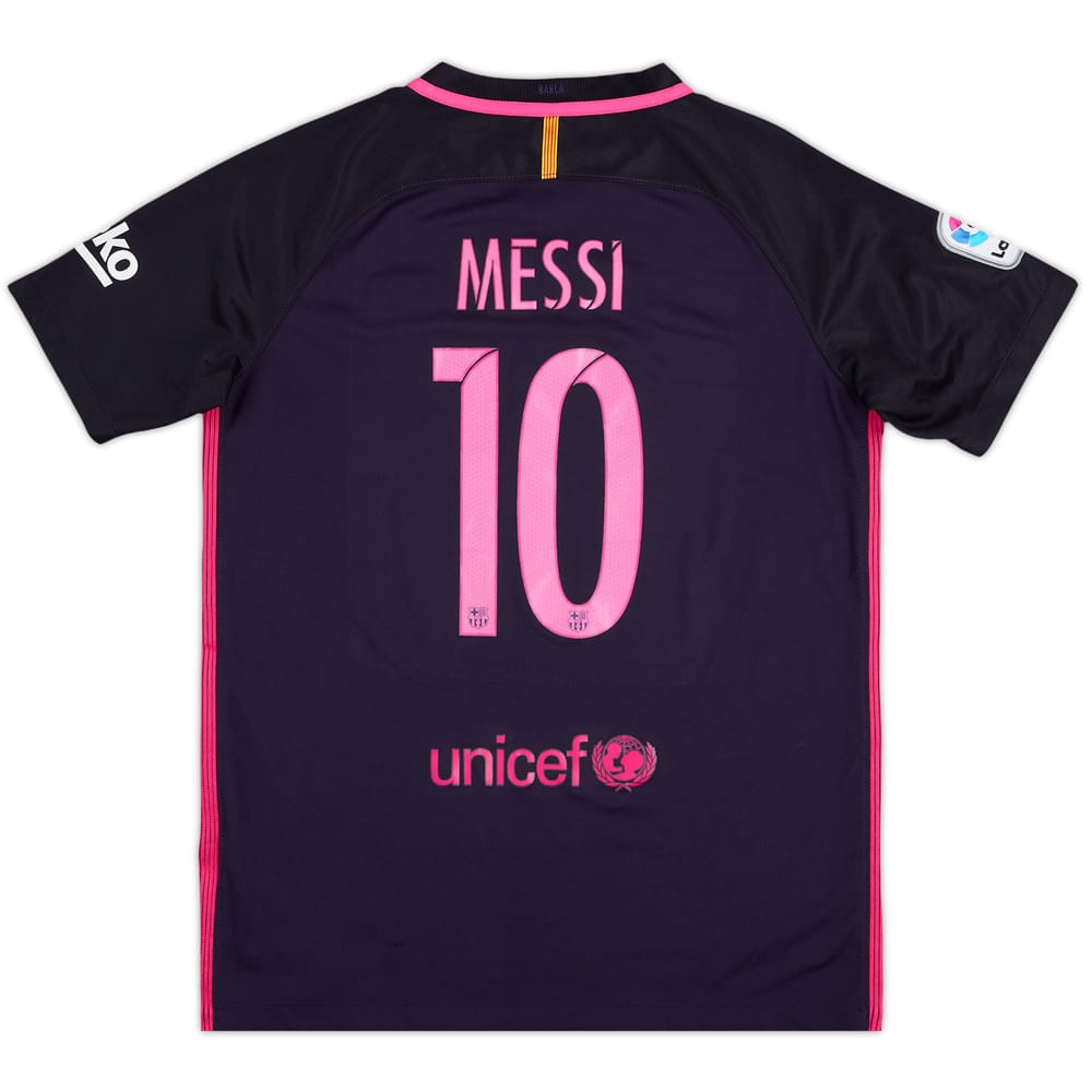 2016-17 Barcelona Away Shirt Messi #10 - 8/10 - (XL.Boys)