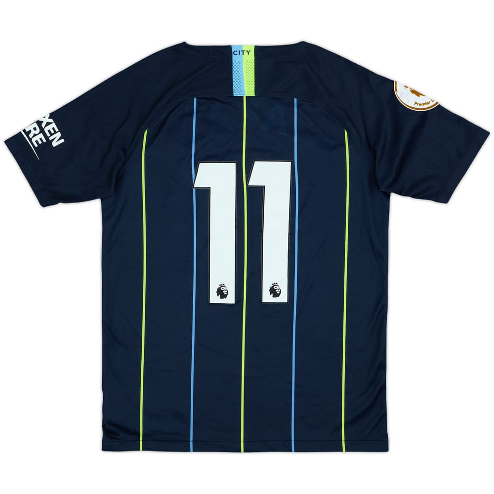 2018-19 Manchester City Away Shirt #11 - 4/10 - (XL.Boys)