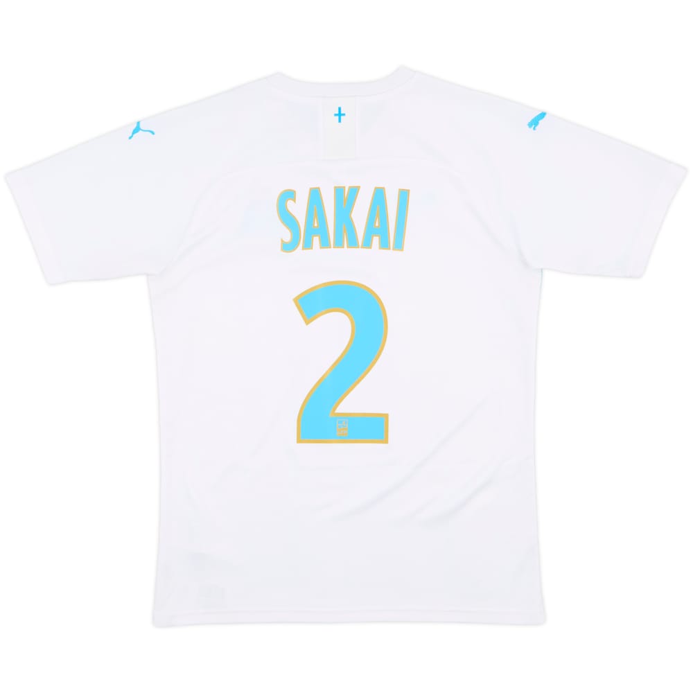2019-20 Olympique Marseille Home Shirt Sakai #2 - 10/10 - (S)