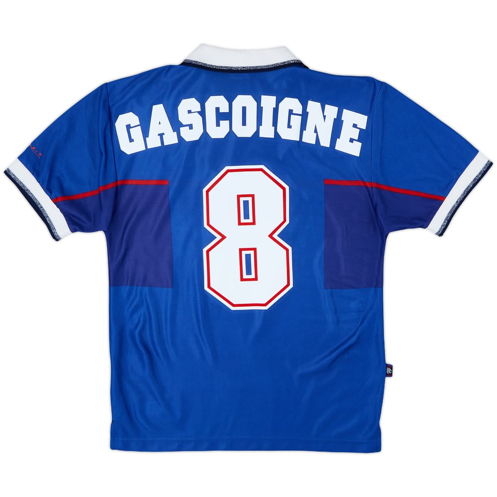 1997-99 Rangers Home Shirt Gascoigne #8 - 9/10 - (XS)