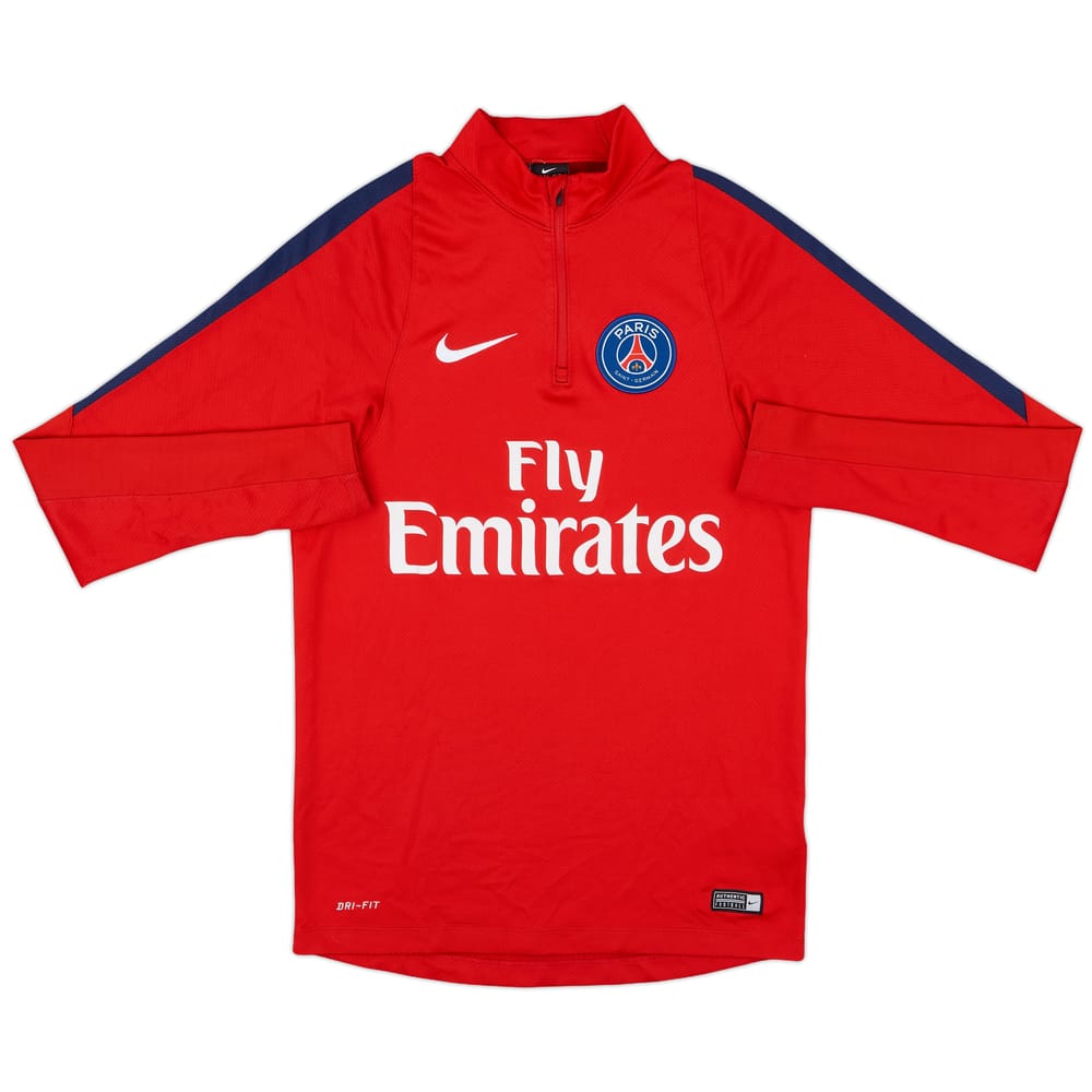 2016-17 Paris Saint-Germain Nike 1/4 Zip Drill Top - 9/10 - (S)