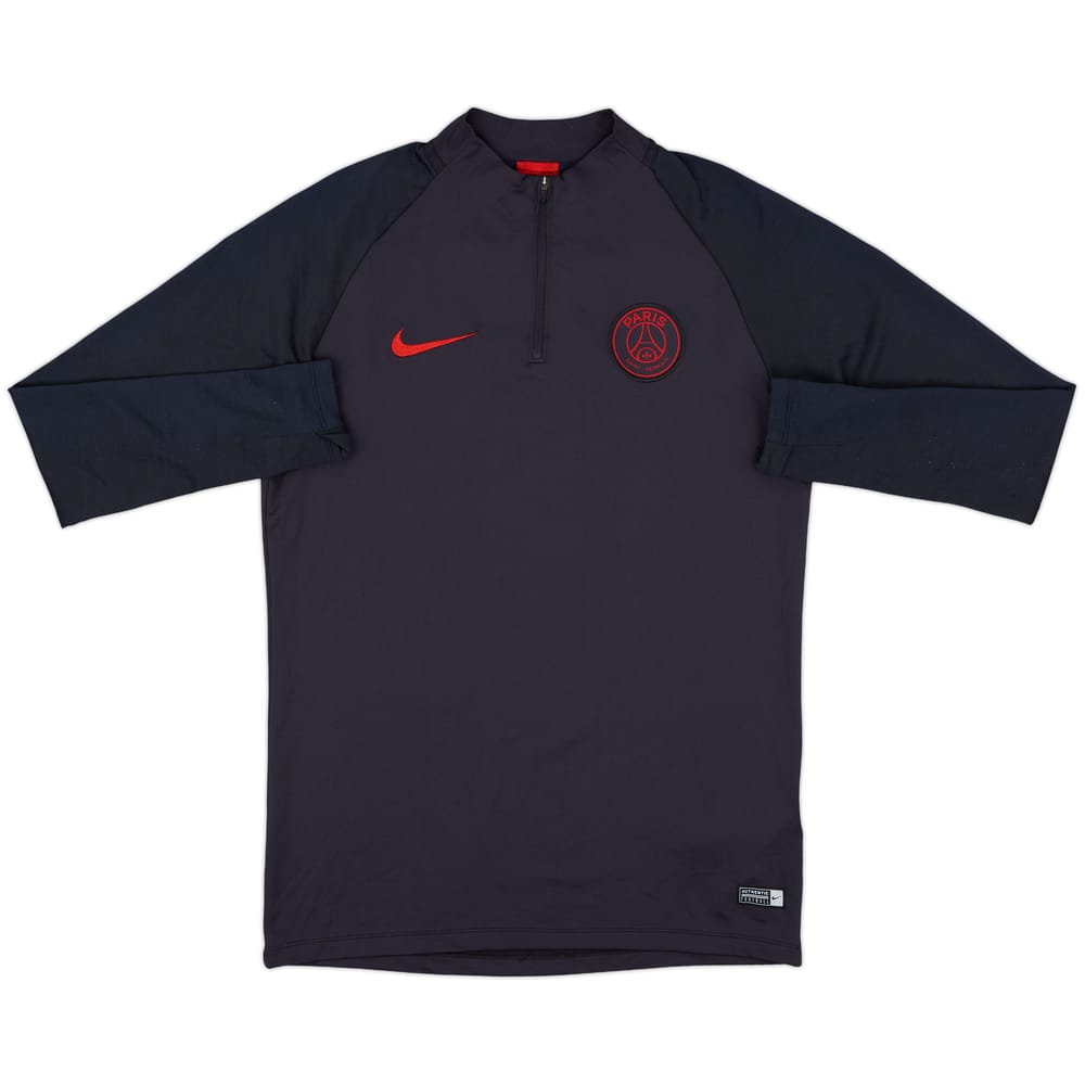 2019-20 Paris Saint-Germain Nike 1/4 Zip Drill Top - 9/10 - (M)
