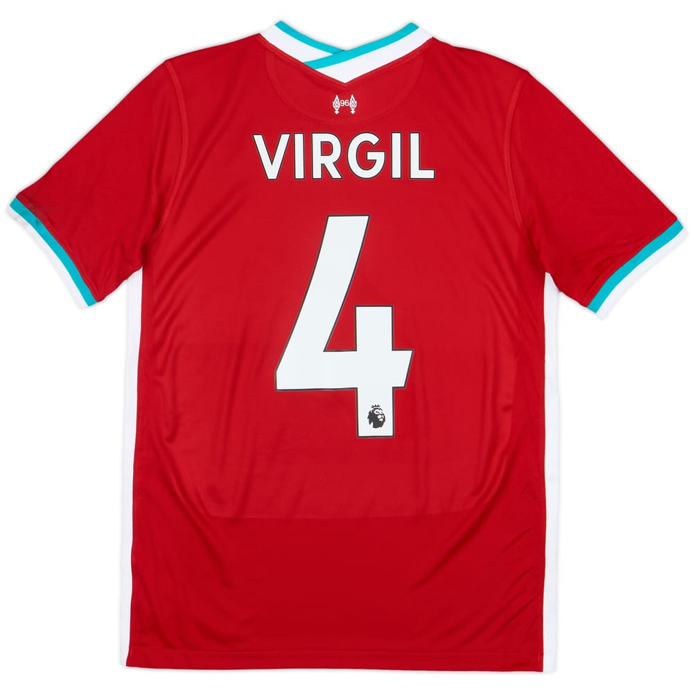 2020-21 Liverpool Home Shirt Virgil #4 (XL.Boys)
