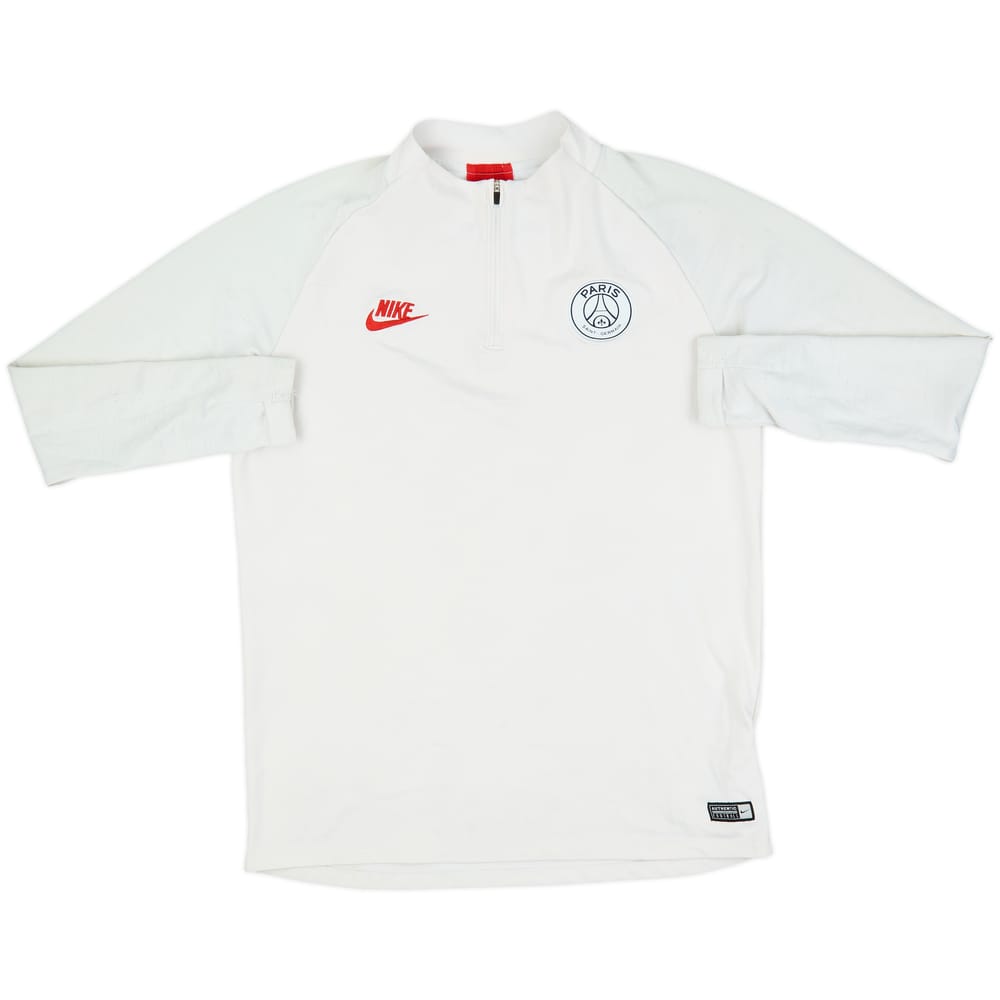 2019-20 Paris Saint-Germain Nike 1/4 Zip Drill Top - 4/10 - (L)