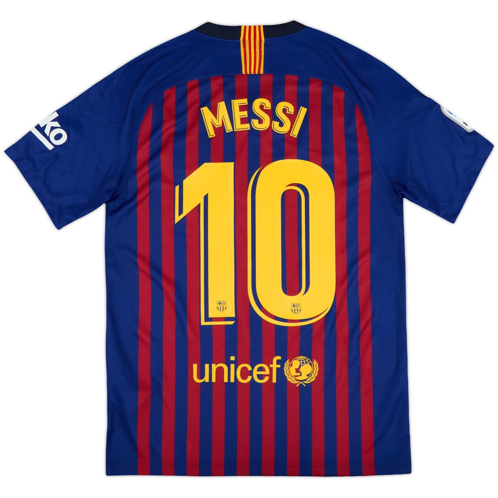 2018-19 Barcelona Home Shirt Messi #10 - 9/10 - (S)