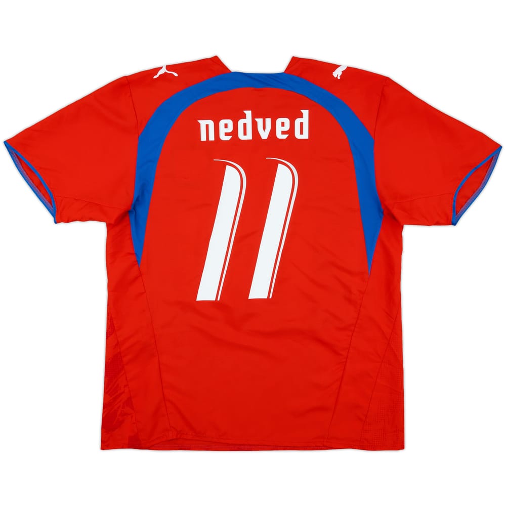 2006-08 Czech Republic Home Shirt Nedved #11 - 9/10 - (L)