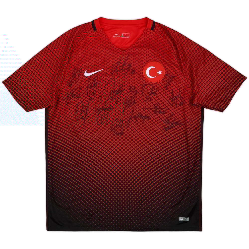 2016-17 Turkey Signed Home Shirt - 10/10 - (XL)