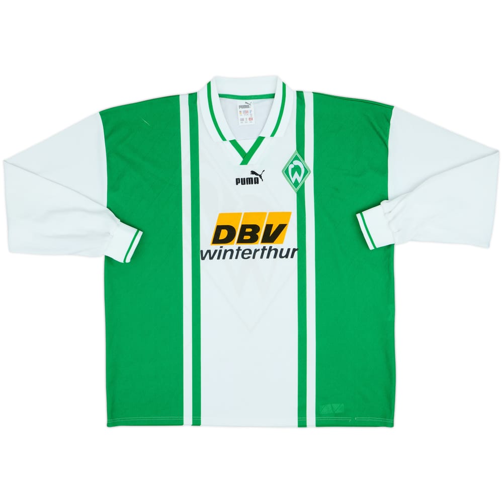 1996-97 Werder Bremen Home L/S Shirt - 8/10 - (XXL)