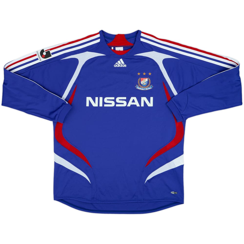 2007 Yokohama Marinos Home L/S Shirt - 6/10 - (XL)