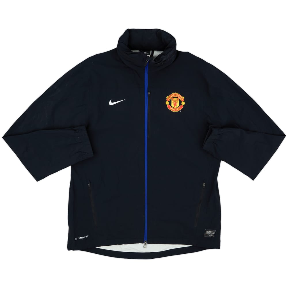 2013-14 Manchester United Nike Hooded Track Jacket - 8/10 - (L)