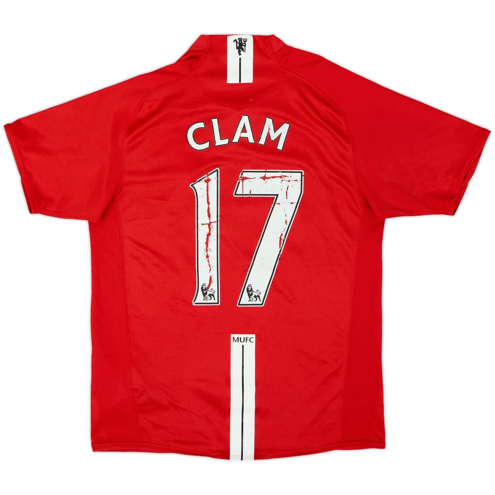 2007-09 Manchester United Home Shirt Clam #17 - 5/10 - (S)
