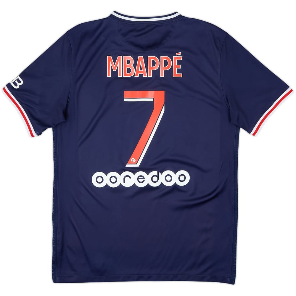 2020-21 Paris Saint-Germain Home Shirt Mbappe #7 - 9/10 - (M)