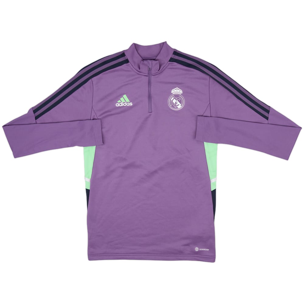 2022-23 Real Madrid adidas 1/4 Zip Drill Top - 10/10 - (XS)
