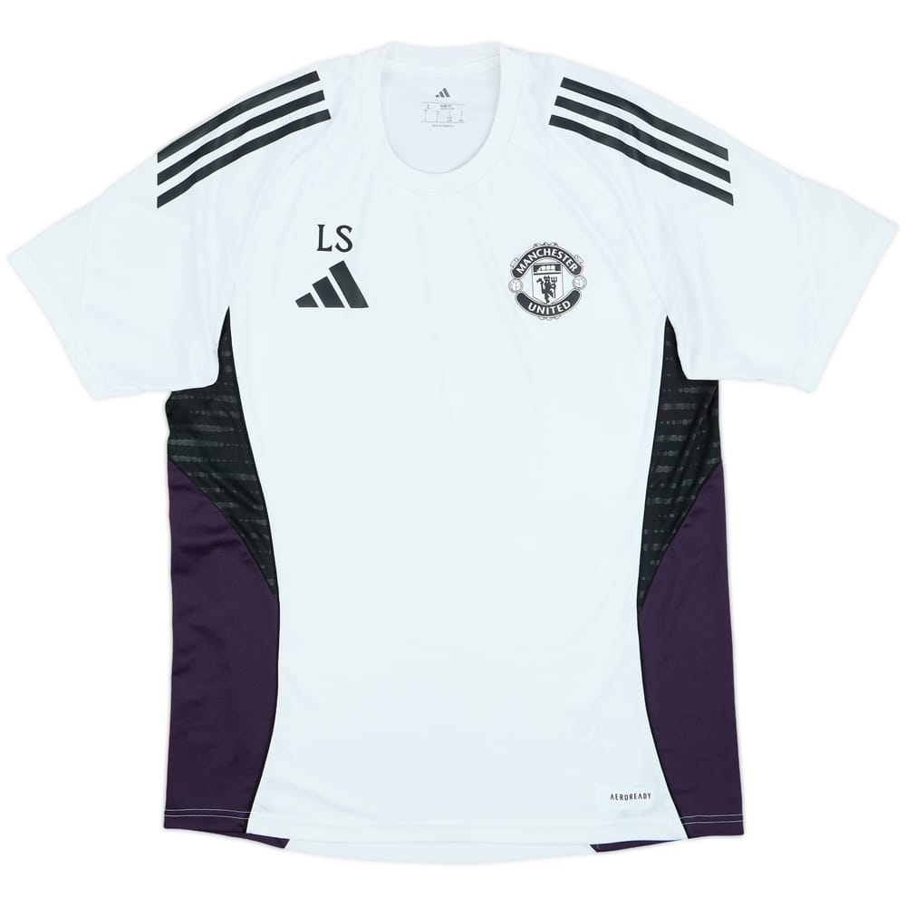 2025-26 Manchester United Staff Issue adidas Training Shirt LS - 10/10 - (L)