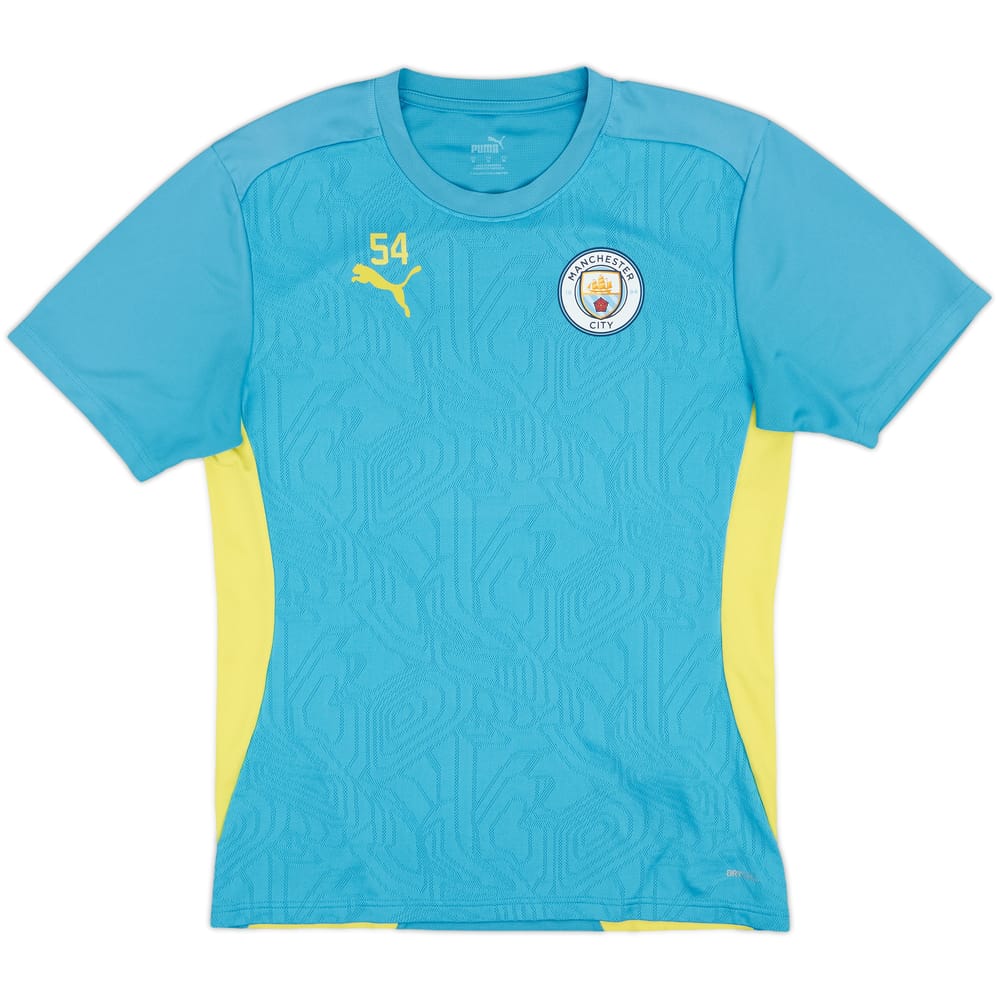 2024-25 Manchester City Player Issue Puma Training Shirt #54 - 8/10 - (M)
