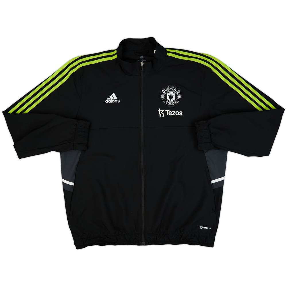 2022-23 Manchester United adidas Track Jacket - 8/10 - (XL)