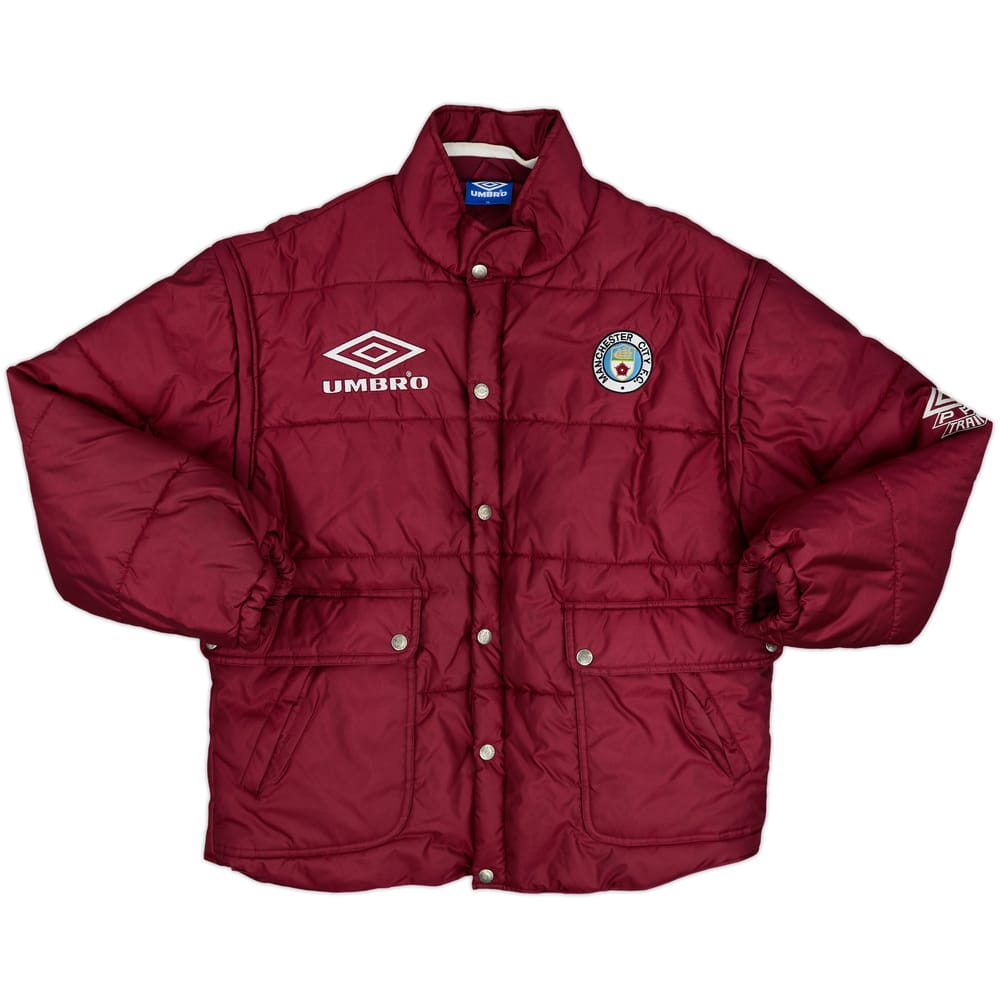 1995-96 Manchester City Umbro Padded Bench Coat - 9/10 - (XL)