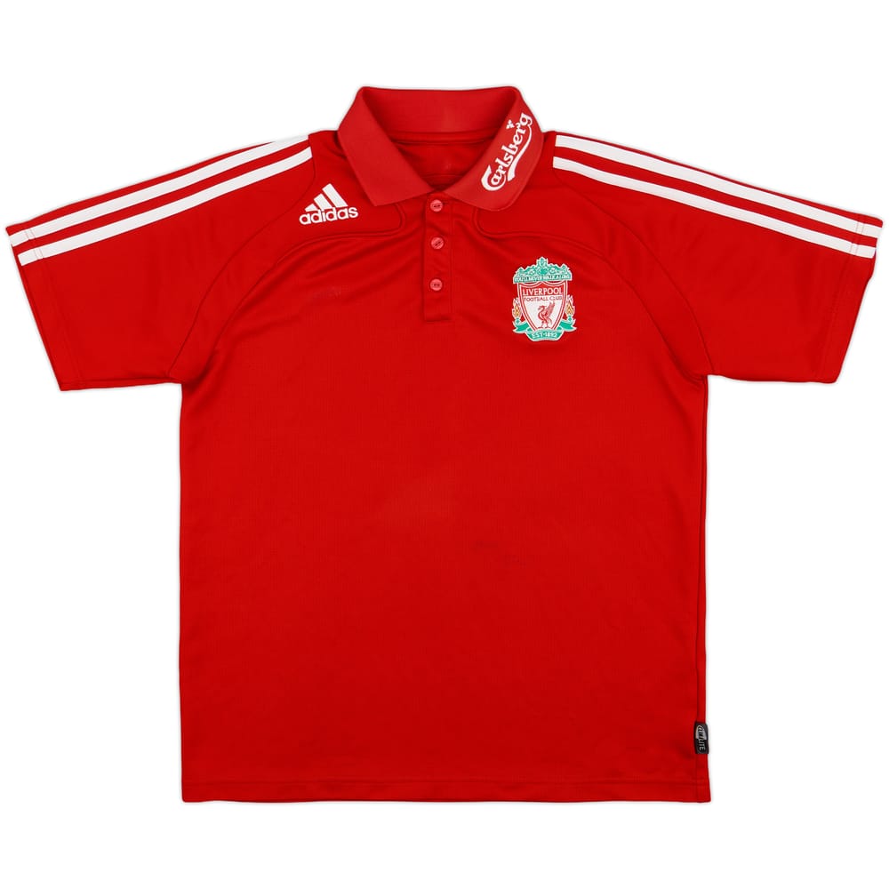 2008-09 Liverpool adidas Polo Shirt - 6/10 - (M)