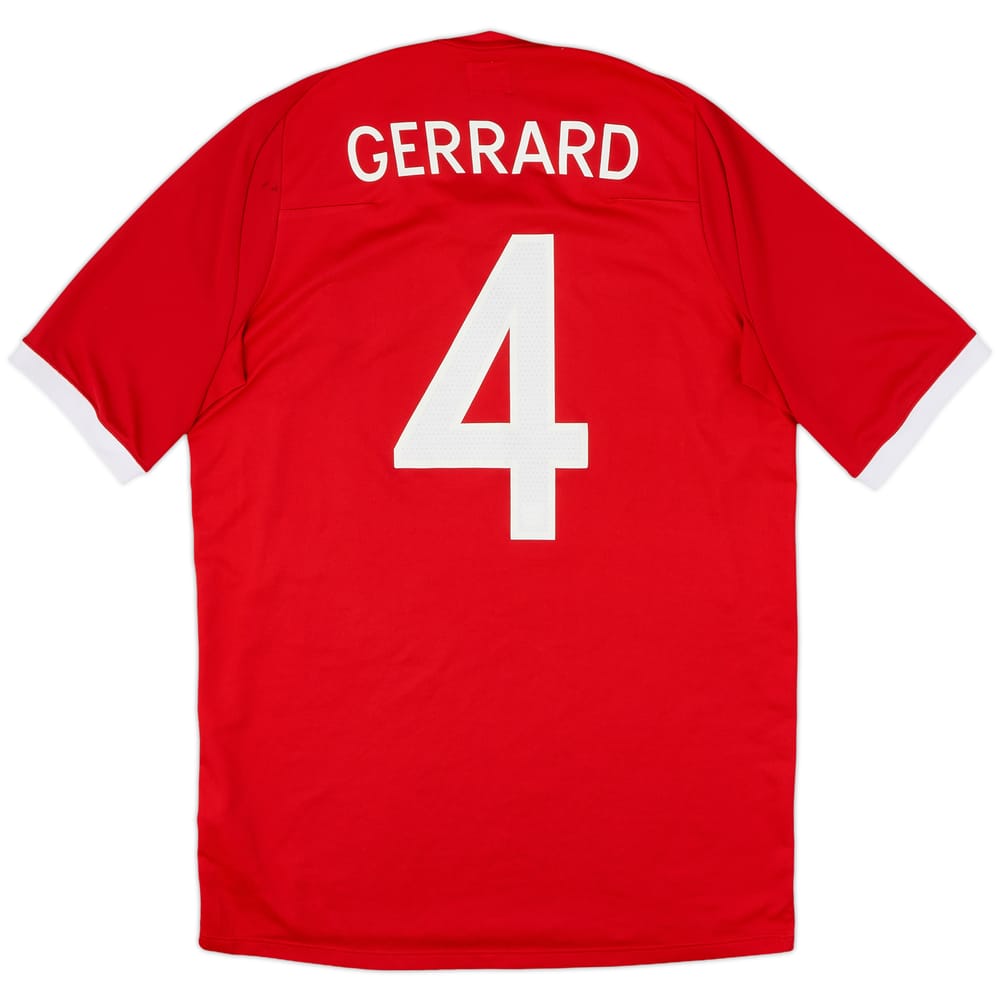 2010-11 England Away Shirt Gerrard #8 - 6/10 - (L)