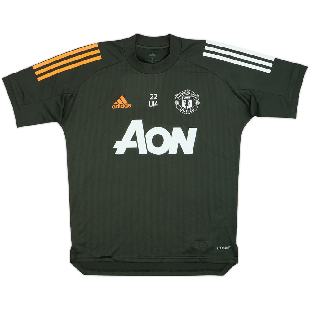 2020-21 Manchester United U14 Player Issue adidas Training Shirt - 9/10 - (S)