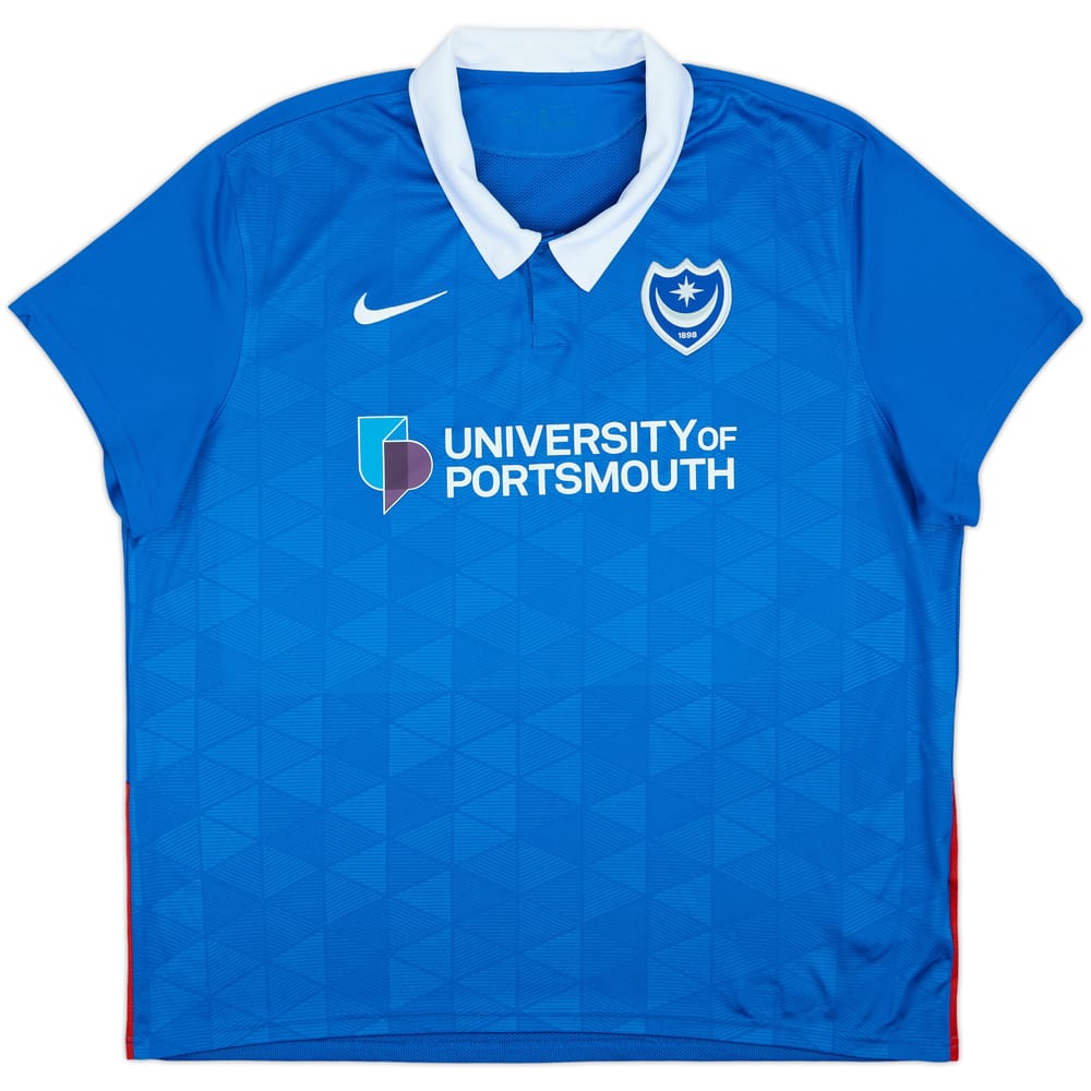 2020-21 Portsmouth Home Shirt - 9/10 - (3XL)