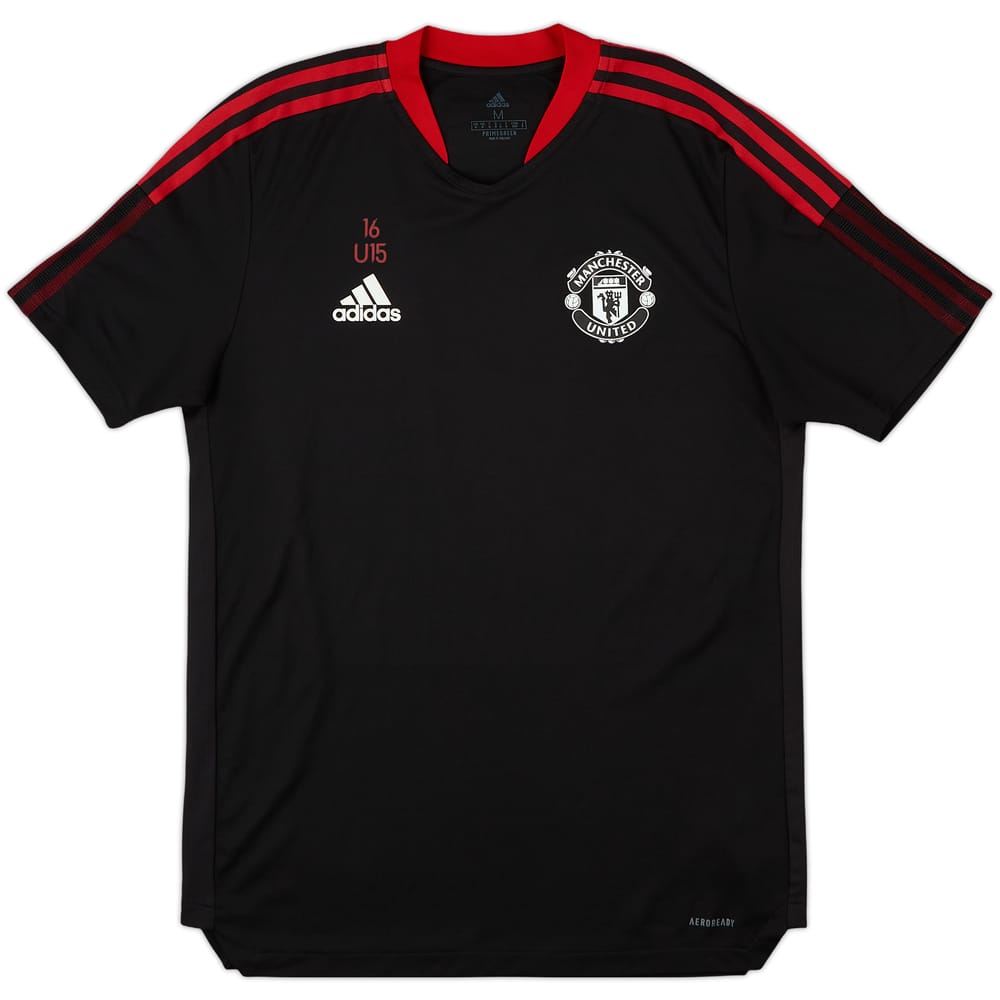 2021-22 Manchester United adidas Youth Player Issue Training Shirt #16 - 10/10 - (M)