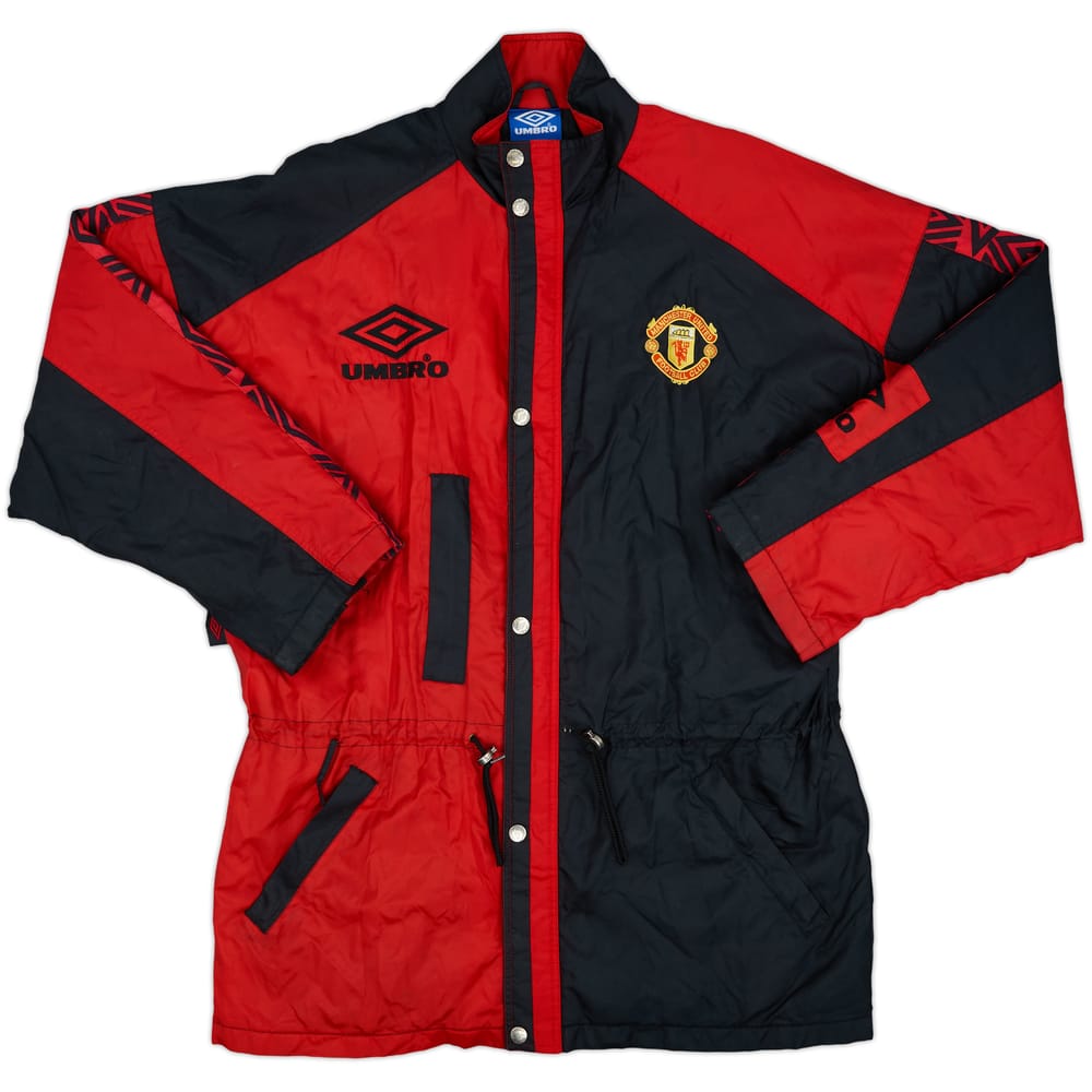 1995-97 Manchester United Umbro Padded Bench Coat - 9/10 - (XL)