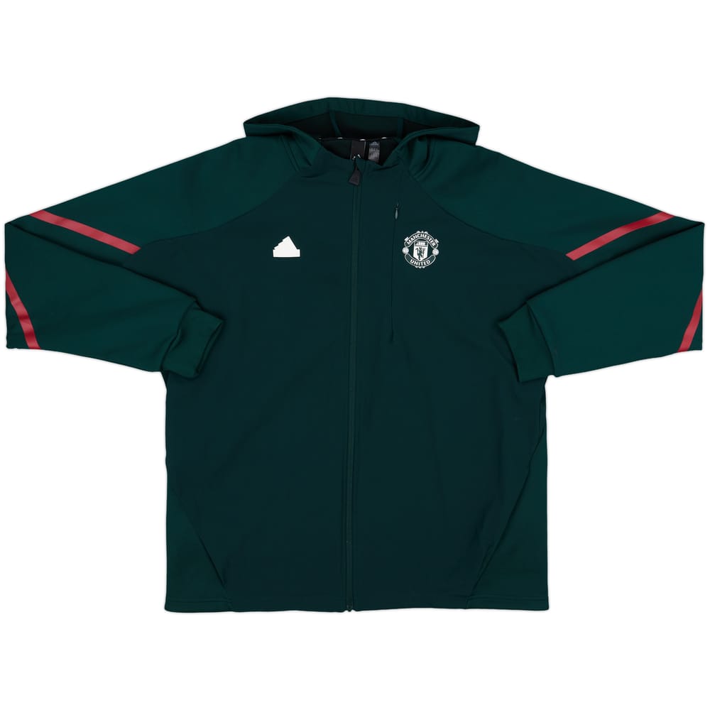 2023-24 Manchester United adidas Hooded Track Jacket - 10/10 - (XL)