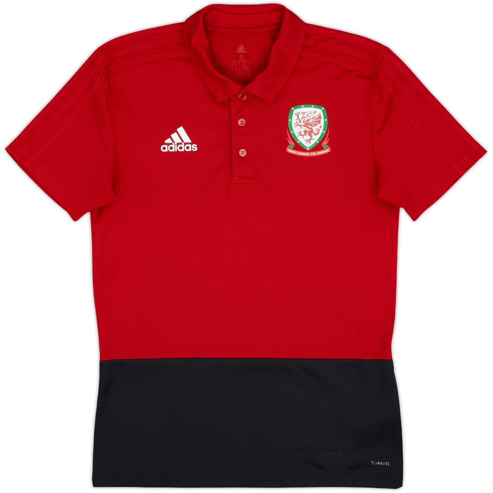 2018-19 Wales adidas Polo Shirt - 9/10 - (S)