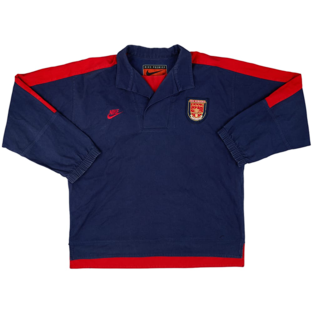1995-96 Arsenal Nike Denim Drill Top - 8/10 - (XL)