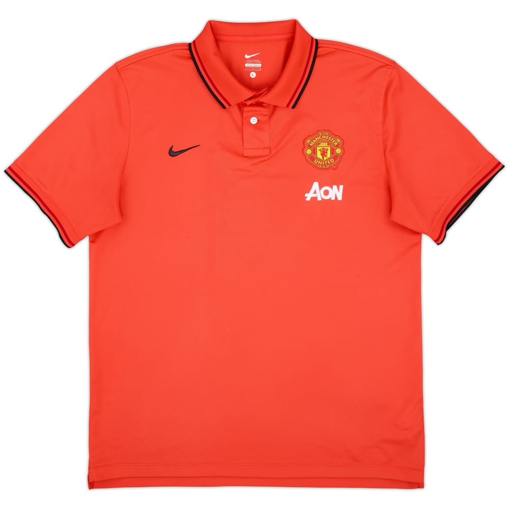 2012-13 Manchester United Nike Polo Shirt - 8/10 - (L)