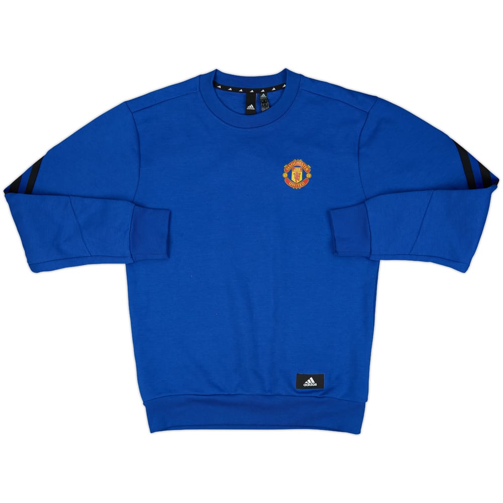 2021-22 Manchester United adidas Sweat Top - 8/10 - (S)