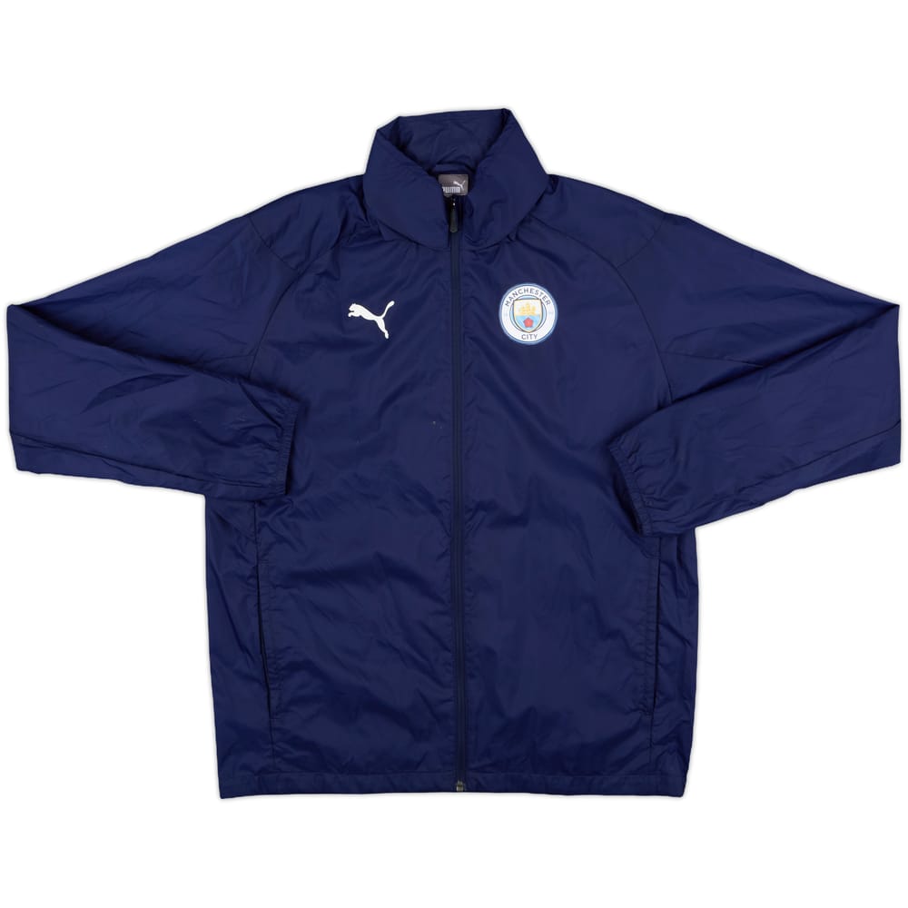 2018-19 Manchester City Puma Hooded Rain Jacket - 8/10 - (L)