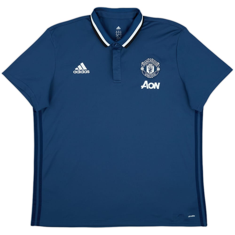 2016-17 Manchester United adidas Polo Shirt - 9/10 - (XXL)