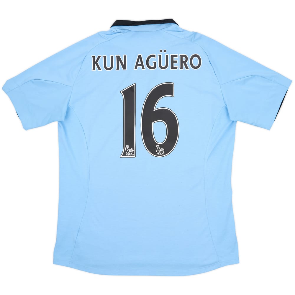 2012-13 Manchester City Home Shirt Kun Aguero #16 - 6/10 - (L)